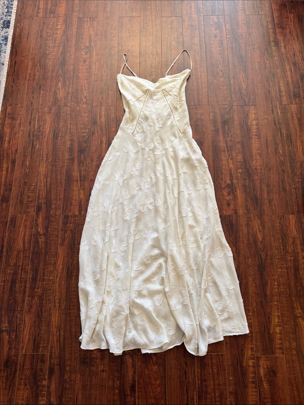 Seren Blush Sheer Lace-Up Back Gown House of CB - Picture 6 of 15